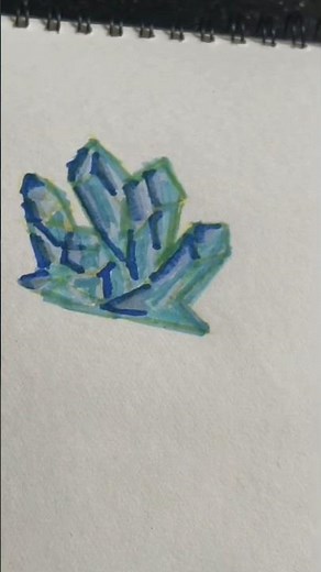 easy crystal drawing