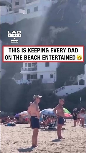 All the dads on the beach are waiting on standby 🤣🚜 (🎥: IG/ monemzs)