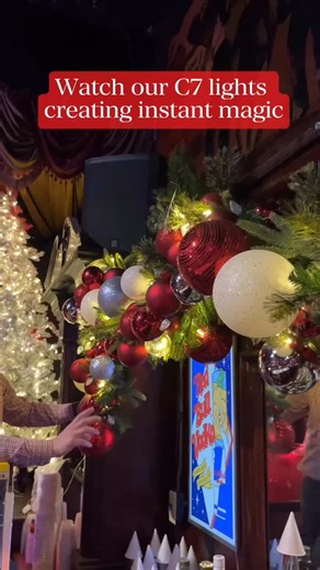 Holiday Bliss on Instagram: "✨ Transform your holiday décor with the timeless glow of our C7 Christmas lights! 🎄 These classic holiday string lights instantly elevate your Christmas tree decorations, outdoor Christmas lights display, or indoor holiday décor with a warm, festive sparkle. Just a few bulbs can make a big difference, turning any space into a Christmas masterpiece filled with joy and magic. ✨ Whether you’re decorating your home, tree, or yard, our C7 bulbs are the perfect choice for