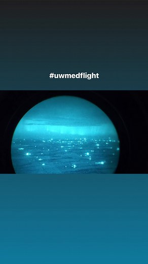 Flight nurse Christy Ward captured the northern lights under NVG’s recently! | UW Health Med Flight