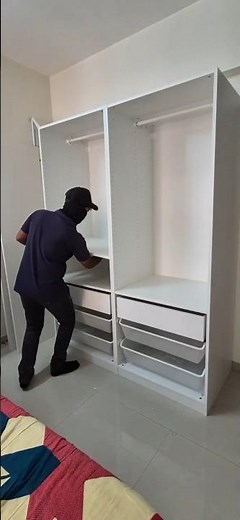 PAX Wardrobe with Doors | Quick Setup