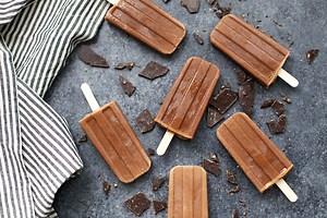 Homemade Fudgecicles - You'd Never Guess These Chocolate Popsicles are Healthy!