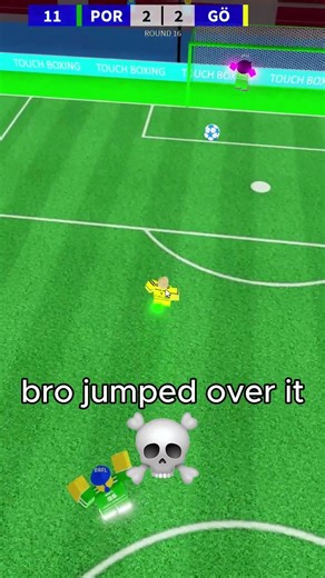 bro jumped over it💀 #touchfootball #roblox #soccer #rss