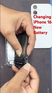 How to change iPhone 16 battery #batteryreplacement #repairing #service #iphonerepair #iphonebattery
