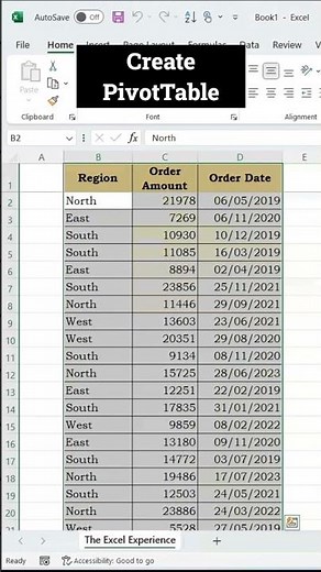 Excel Pivot Table Tutorial