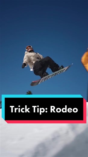 Backside rodeo #tricktip #tutorial #snowboarding