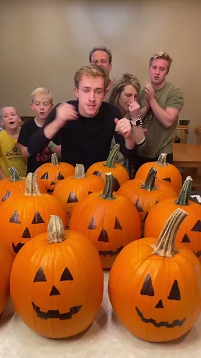 7.2K views · 43 reactions | "Crazy Jack-O-Lantern Party Game  Kids, Dad, Mom, and family play halloween game at home with real, carved pumpkins for fun fall prizes. #fblifestyle (for entertainment purposes only)"  This video was produced by Network Media and Benson Bros | Challenge Accepted | Facebook