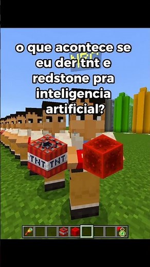 What happens if I give TNT and redstone to IAM? #minecraft #builds