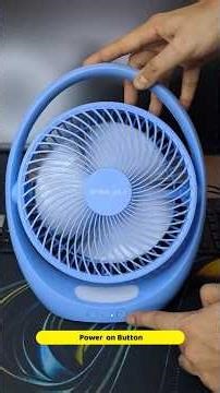 Bajaj Pygmy Go 178MM Mini Fan with LED Lighting | Rechargeable | USB Charging| 4 hours backup