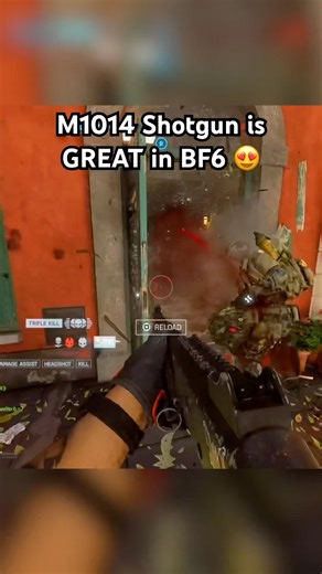 The M1014 Shotgun is GREAT in BF6 😍 #battlefield #battlefield6