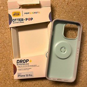 OtterBox Symmetry Series iPhone 13 Pro Phone Case in Teal with PopSocket