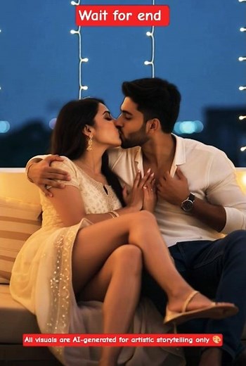 🌙 Under the Soft Moonlight 🌕 Romantic AI Couple Moment | Pixel Romance 2