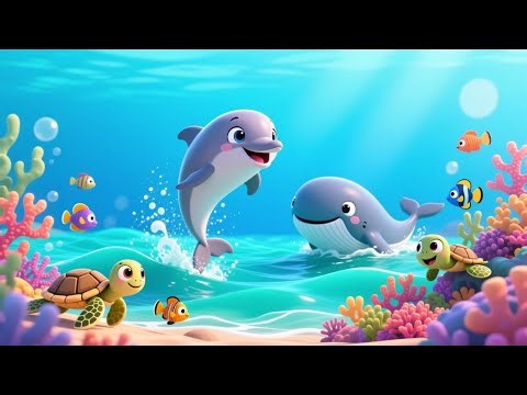 Ocean Animals Song 🐬 | Sea Animals for Kids | Kids Learning Video