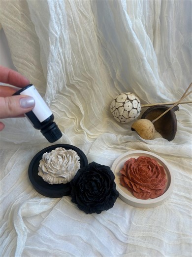 Passive Essential Oil Diffuser, Peony Shape Aroma Stone for Closet & Drawer - Etsy