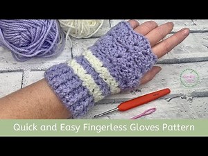 Quick and Easy Crochet Fingerless Gloves Pattern | Shell Stitch Fingerless Gloves