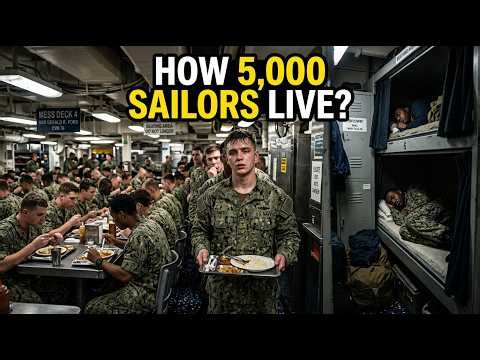 How 5,000 Sailors Eat, Shower & Sleep Inside a Floating Aircraft Carrier