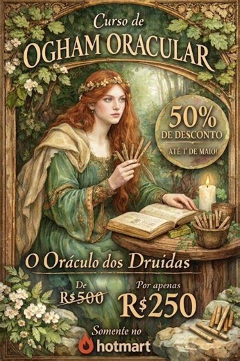 Curso de Ogham Oracular com 50% de desconto