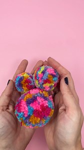 16K views · 240 reactions | If you have some yarn scraps you were looking to get rid of, try making some speckled pompoms using Susan Bates PomPom maker Shop the pompom maker: https://bit.ly/4mTNik3 | Red Heart Yarns | Facebook