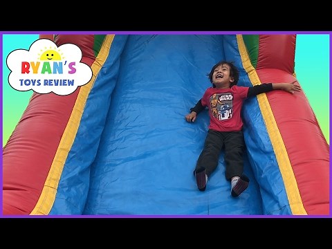 Inflatable Outdoor Playground for kids bounce house! Giant Slides Children Play Center Fun