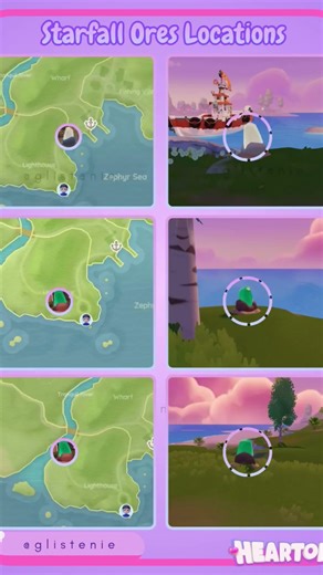 🌠MARCH 30 METEOR SHOWER GUIDE 🌠All Starfall Ore Locations. #heartopia #heartopiaguide #meteorshower