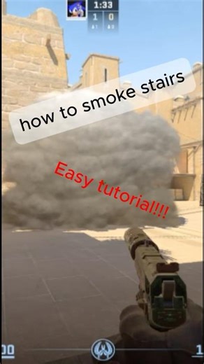 How to smoke stairs on mirage #cs2 #counterstrike #tutorial #fyp