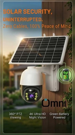 Solar camera – solar powered cctv camera – V380 Pro