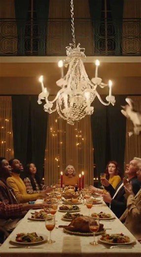 Cat Chaos: Chandelier Crash at Dinner!