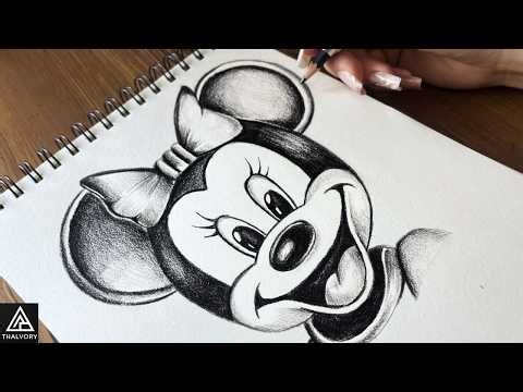 Realistic Minnie Mouse Drawing Tutorial | Step-by-Step Pencil Sketch for Beginners