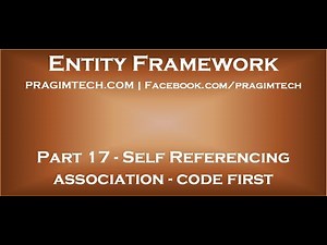 Part 17 Self referencing association in entity framework wth code first