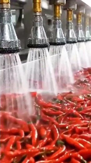“How Red Chilli Powder Is Made 🌶️😲 (Factory Process)”#viral #redchilles #chelli