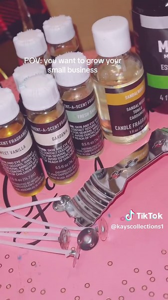 I Make homemade customized candles. I also Make my Kays bold and beautiful boxes which includes a candle, lashes, and lash tools with more. They can always be bought separately as well🌸🕯️#blackownedsmallbusiness #blackgirlluxuryinthemaking #fyp