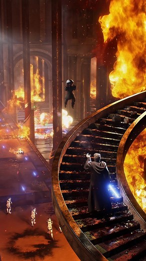 Triplee 🏝 on Instagram: "Anakin vs. Youngling 🔥- #eternalascent | @_pwnisher_ Community Challenge Everything was modeled, animated, rigged, simulated, and edited by me, except for the clone and Jedi models. Software used: Blender, Embergen, Marvelous Designer, Substance 3D, and After Effects. #blender #starwars #starwarsedit #animation #order66 #jedi #jeditemple #anakinskywalker #youngling #blender3d #blendercommunity #blenderrender"