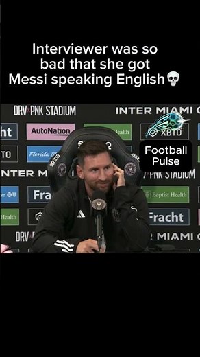 Finally Lionel Messi speak English in interviews.