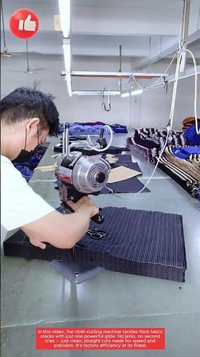 One Slice, Many Layers – Cloth Cutting Machine in Action! ✂️🧵