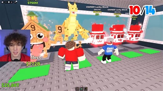 72K views · 840 reactions | RED vs BLUE Lucky Block Race in Steal a Brainrot! (ft. Kaye) #gara #new #viral #video #roblox #gaming | Gara Plays | Facebook