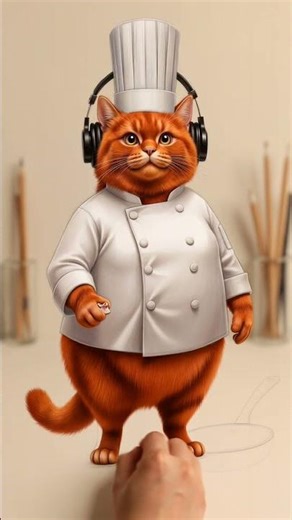 Drowing cat, #shorts, #drawing, #funny