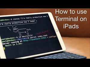 How to use Terminal on an iPad | (UNIX) Microsoft Azure Notebooks