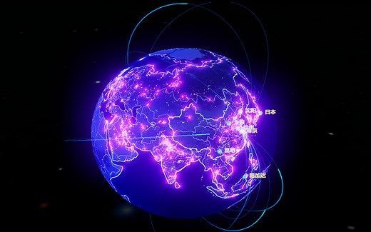 某程序员用了1天时间，用html5写了个3D酷炫世界地球仪