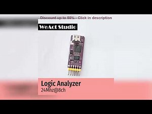 WeAct USB Logic Analyzer DLA Mini 24Mhz 8ch Channels Hardware Debug Tool 5V MCU ARM FPGA Debugger