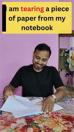 Notebook Actions in English 📒 | Daily Use Sentences for Speaking Practice | #englishshorts