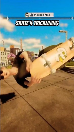 SKATE 4 TRICKLINING #fyp #skate4 #skate #tricklining #trickline #viral