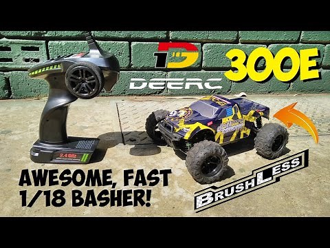 DEERC 300E Brushless 1/18 4X4 Monster Truck - Full Review