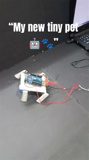 “Mini Robot Pet | Cute Arduino Walking Robot” #shorts #arduinoproject