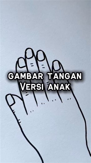 KidsToy333 on Instagram: "Tutorial gambar tangan versi pemula"
