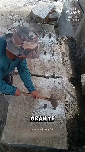 How Quarry Workers Split Granite