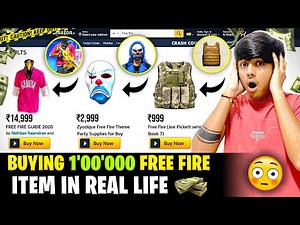 Buying All Free Fire Items In Real Life😱| HipHopBundle,Greanades,Guns And Many More-Garena Free Fire