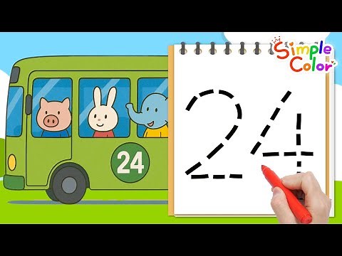 Learn number 24 | Read numbers in order from 1 to 24 | Read number by 2 | Number activities with mom
