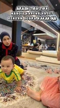 Arash suddenly cried because he was surprised to hear his sister Ameena's loud voice #ameena #ara...