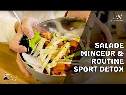 Quick Organic Slimming Salad Recipe / DETOX Sports Routine