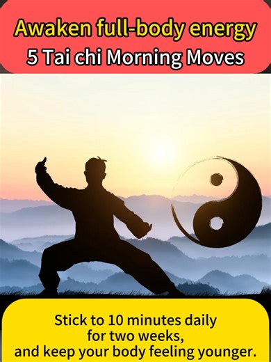 Awaken full-body energy: 5 Tai chi Morning Moves is a great way to kick-start your day gently.#wudangkungfu #taichi #energyboost